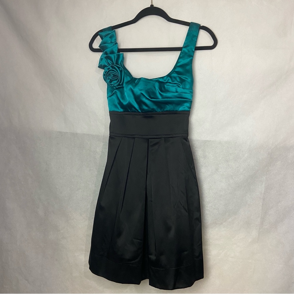 Teeze Me Teal and Black Prom Homecoming Dress Size 5